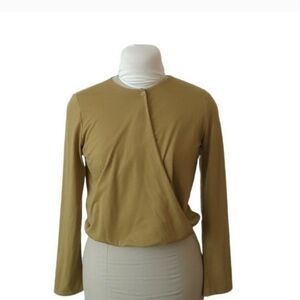 Oak + Fort Surplice  Wrap Top